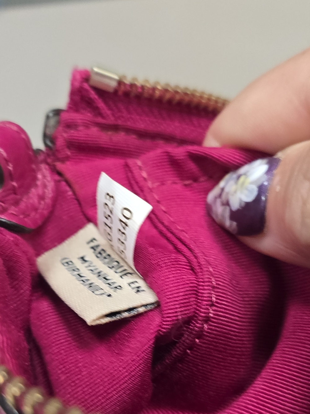 Coach Pink Fuchsia Pebbled Leather Mini Shoulder Bag Gold Chain F53340 - Picture 15 of 16